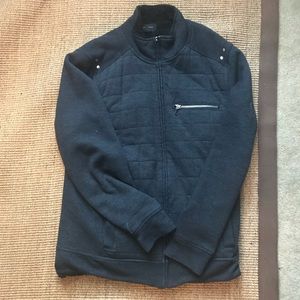 INC grey medium bomber jacket